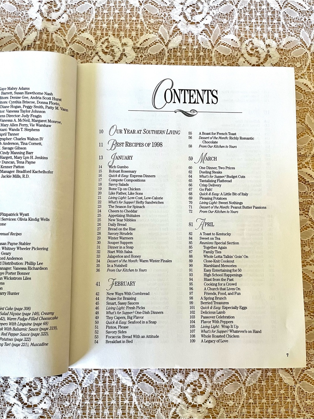 1998 Southern Living Annual Recipe Cookbook Hardcover - Picture 5 of 7